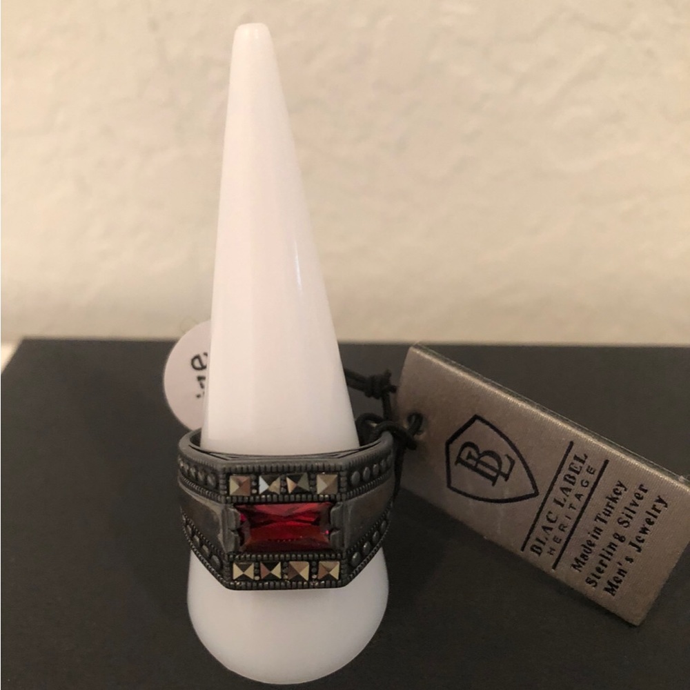 New Men’s Ring By BLAC LABEL HERITAGE MADE IN TURKEY STERLING SILVER SIZE 12